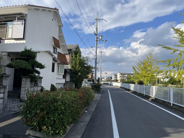 前面道路（北向き）